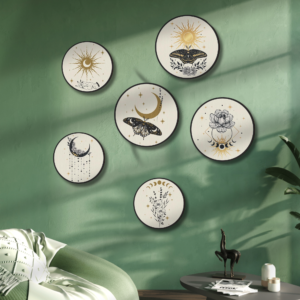 5 PCS Circle Wall Painting