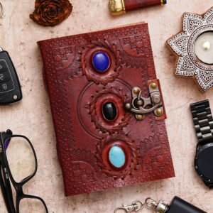Vintage Handmade Genuine Leather Diary Journal | Premium Antique String Closure | 200 Handmade Unruled Pages DIARY-24