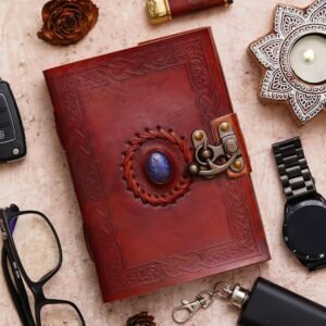 Vintage Handmade Genuine Leather Diary Journal | Premium Antique String Closure | 200 Handmade Unruled Pages DIARY-25