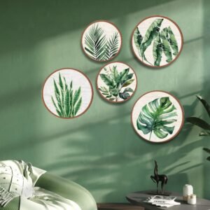 5 PCS Circle Wall Painting