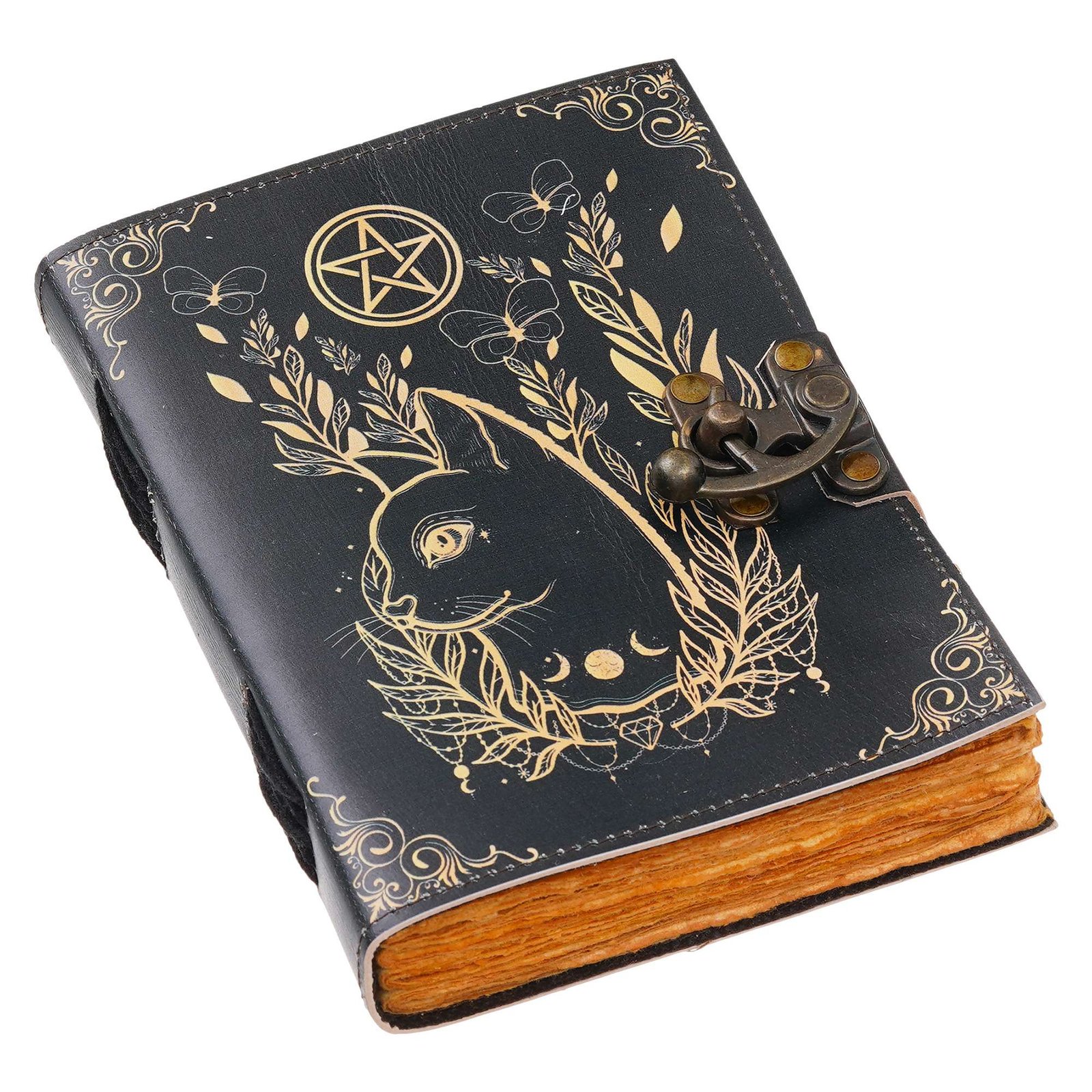 Vintage Handmade Genuine Leather Diary Journal | Premium Antique String Closure | 200 Handmade Unruled Pages DIARY-06 - Image 5