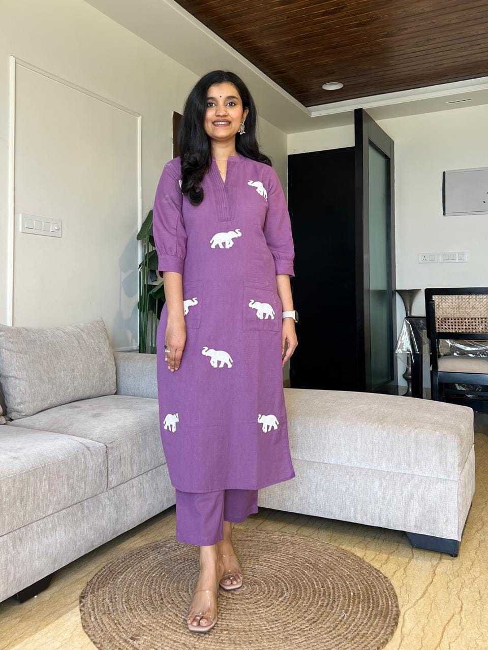 Women's Cotton Printed Straight Kurti with Pant and Dupatta set - Image 3