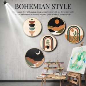 5 PCS Circle Wall Painting