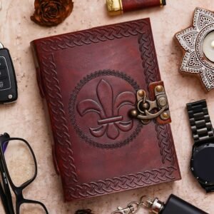 Vintage Handmade Genuine Leather Diary Journal | Premium Antique String Closure | 200 Handmade Unruled Pages DIARY-27