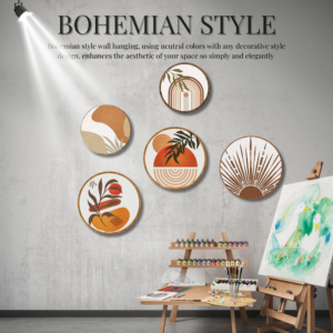5 PCS Circle Wall Painting