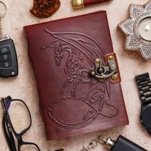 Vintage Handmade Genuine Leather Diary Journal | Premium Antique String Closure | 200 Handmade Unruled Pages DIARY-37